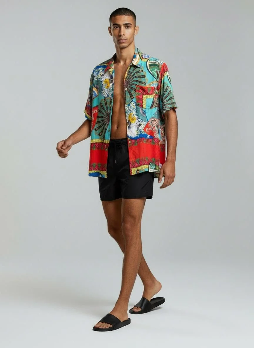 Nomad Patch Silk Shirt