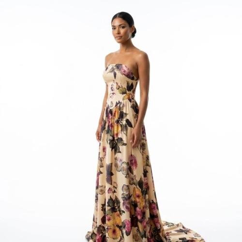 Golden Bloom Gown